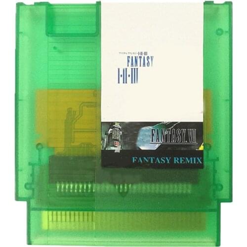 Fantasy 7/1/2/3 Fantasy REMIX 72 Pins Game Card for 8 Bit Game Console English Language Support Save Progress