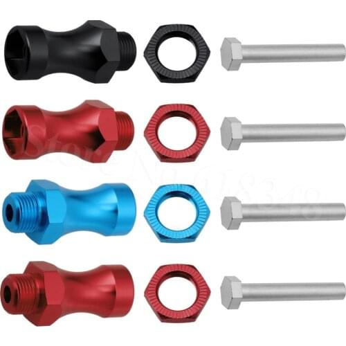 4-Pack Aluminum 12mm To 17mm Wheel Extension Hex Drive Hub Adapter Widener For 1/10 RC Model Car Parts