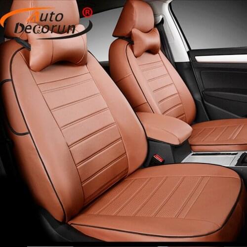 AutoDecorun Custom car cushion seats for MINI accessories cars seat covers PU leather seat back supports cushion supports covers