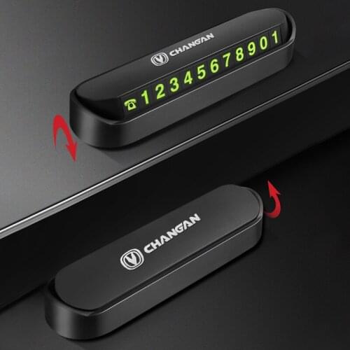 Car Temporary Parking Card Phone Number Card Plate Sticker for Changan CS55 CS75 CS35 CS95 Accessories Car Styling