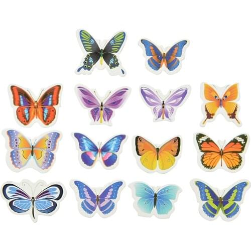 50x Butterflies Wedding Birthday Paper Cupcake Cake Toppers