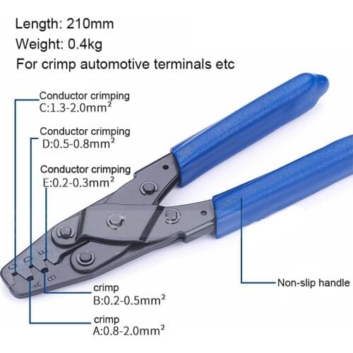 DR-1 crimping Plier for Molex Style DELPHI AMP TYCO Terminals Crimper Automotive Terminal Crimp Wiring Harness Tools