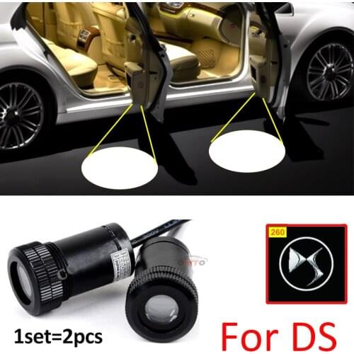 Door Projector Welcome Lights Car Led Ghost Shadow Light Ds Logo for Citroen Picasso C2/C3/C4C5/C6/C8/DS3/DS4/DS5/Nemo/C-Quatre