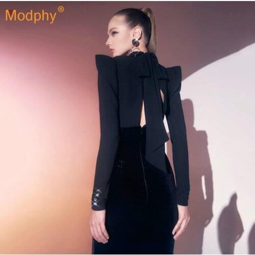 Elegant Velvet Women Long Dress Lace-up Backless Patchwork Slim Celebrity Evening Party Vestidos 2020 Fashion Winter Female New
