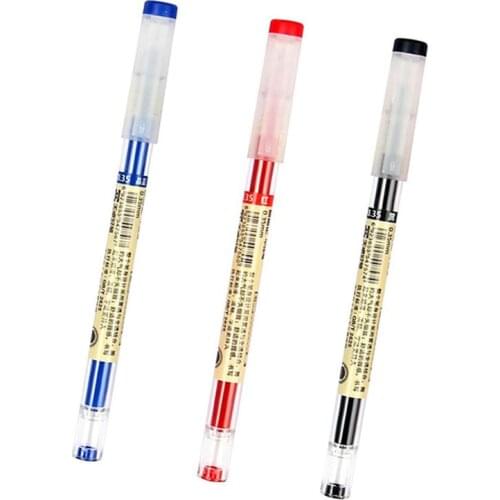 1pc School Student Exam Writing Gel Pen 0.35mm Black Blue Red Ink Pens for Office Signature Stationery Supply Japan Style