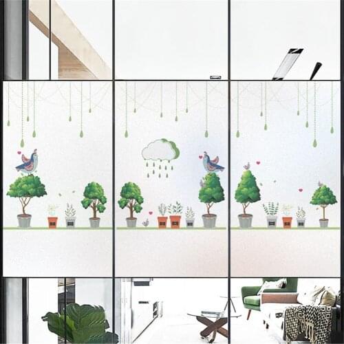Customize Size Window Film Privacy Glass Sticker UV Blocking Heat Control Window Coverings Window Tint for Homedecor