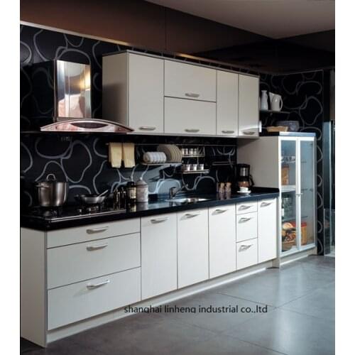 Melamine/mfc kitchen cabinets(LH-ME017)
