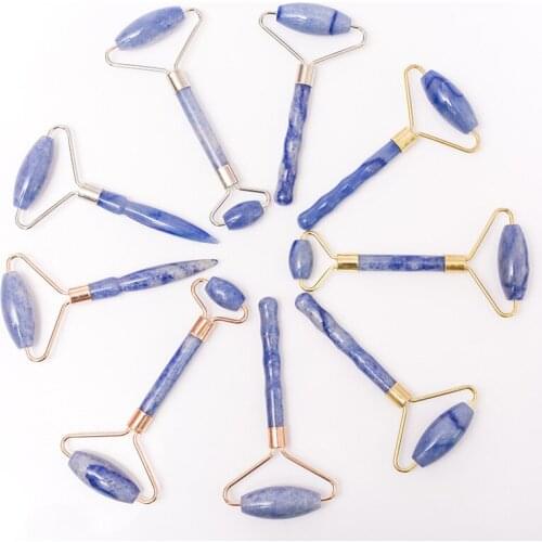 3pcs Natural Jade Facial Massage Roller GuaSha Increase Blood Circulation Face Skin Care Body Beauty Pressure Relief SPA Tools