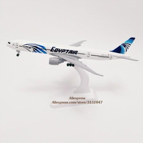 19cm Alloy Metal Egypt AIR Boeing 777 B777 Airlines Airplane Model Airways Plane Model W Wheels Landing Gears Diecast Aircraft