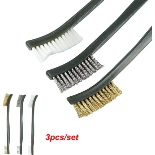 3pcs Gun Cleaning Set Brush Double-headed Cleaning Kit Hand Gun Hunting Accessories Tactical Gun Rifle Clean Tool