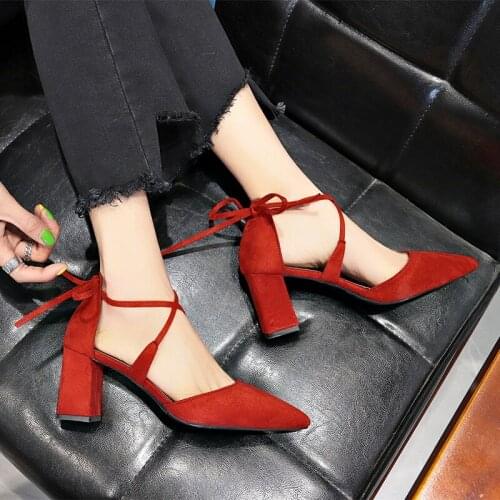 New 2020 Womens Pumps Breathable Shoes Pumps High Heel Wedding Female Fashion Office Shoes Women Sexy Fashion Shoes U14-90