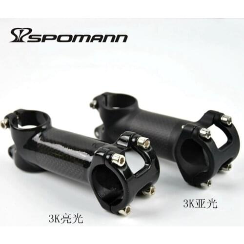 New Mountain bike ALLOY+carbon fibre stem Road carbon bicycle stem 5 degree angle MTB light parts 31.8*80/90/100/110mm Free ship
