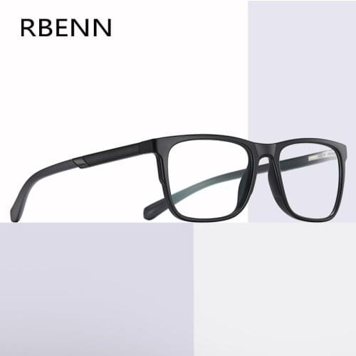 RBENN 2020 New TR90 Computer Reading Glasses Men Women Anti Blue Light Square Presbyopia Eyeglasses with Diopter +0.75 1.75 2.75