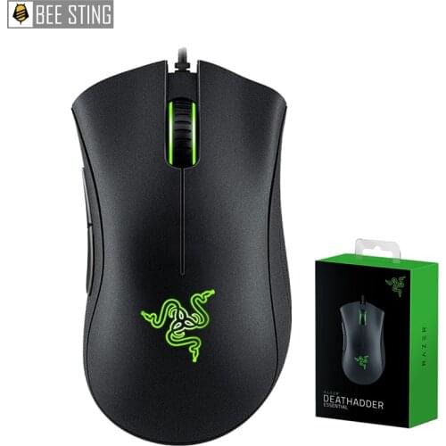 Original Razer DeathAdder Essential wired gaming mouse 6400DPI optical sensor 5 independent buttons, suitable for gamers