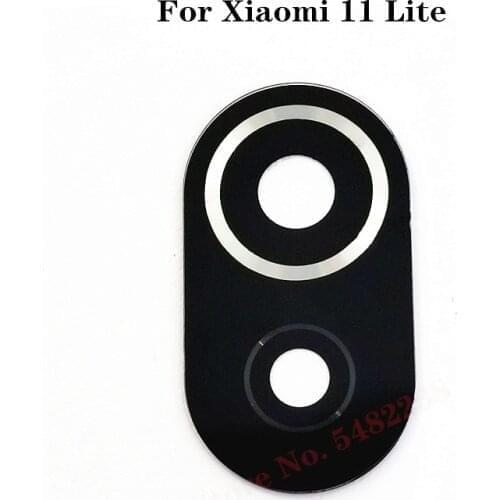 Original Rear Back Camera Glass Lens Cover For Xiaomi Mi 11 Lite Mi11Lite Lens Replacement Repair Spare Parts With Stickers
