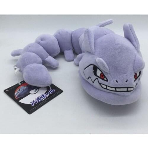 Pokémon Animation 30 Cm Onix Steelix Plush Doll With Label Bendable Snake-Shaped Stuffed Toy Children’s Gift