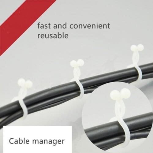 Cable management wire twisted wire ring buckle with ball wire clamp wire clamp line card bundle wire ring buckle