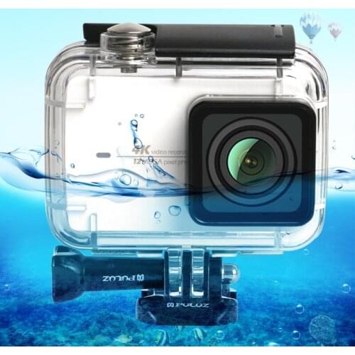 PULUZ 45m Underwater Waterproof Housing Diving Case for Xiaomi Xiaoyi II 4K Action Camera, with Buckle Basic Mount & Screw