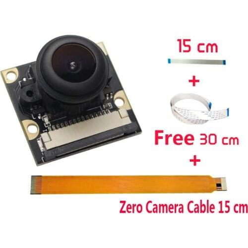 Raspberry Pi Camera Module Board 5MP Wide Angle Fish Eye 160 +Night Vision Surveillance Lenses camera 1080p for Raspberry pi3 4B