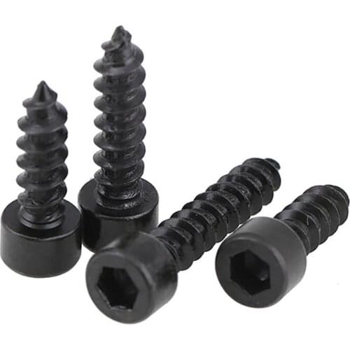 Hex Hexagon Socket Cap Head Self Tapping Screw 8.8 Grade Black Allen Head Screw for Speaker M2 M2.6 M3 M3.5 - M6