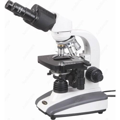 LED Binocular Biological Compound Microscope--AmScope Supplies LED Binocular Biological Compound Microscope 40X-2000X