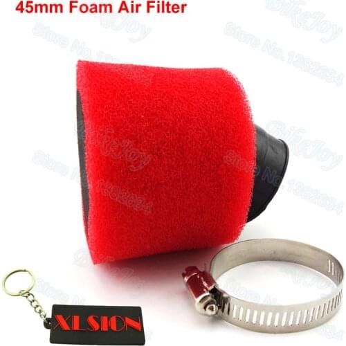 Angled Foam Air Filter 45mm Sponge Cleaner Pit Dirt Bike CRF50 CRF70 CRF110 KLX BBR 140cc 150cc ATV Quad Scooter Motorcycle
