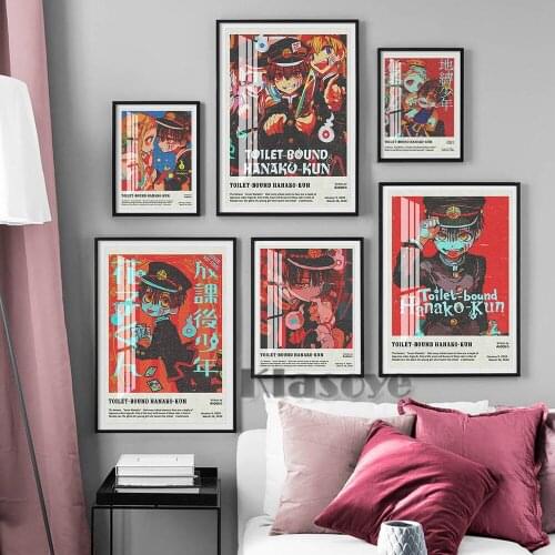 Toilet Bound Hanako Kun Japanese Anime Art Prints Poster Manga Character Modern Canvas Painting Fans Collection Gift Home Decor