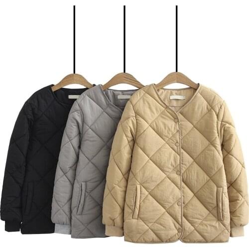 Women Parka 2019 Winter New Causal Thin Down Cotton Short Large Size 4XL Coat Padded Basic Jackets Warm Coat Outwear mujer