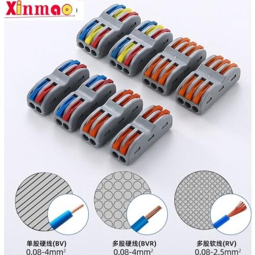 1/5/10Pcs Compact Wire Bedrading Connector Universele Dirigent Terminal Block threader Splitter SPL-2/SPL-3
