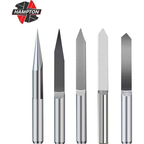 1pc V Shape Flat Bottom PCB 3DEngraving Bits 4mm Shank Tip 0.1-0.5mm Carbide 10/15/20/ 30/45/60/90 Degrees CNC Milling Cutter