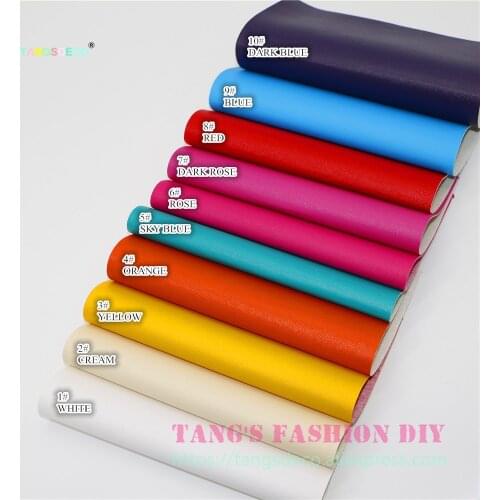 10PCS--20X22CM High Quality DIY Hair Bow Material Small Checks PU Synthetic Faux Leathers