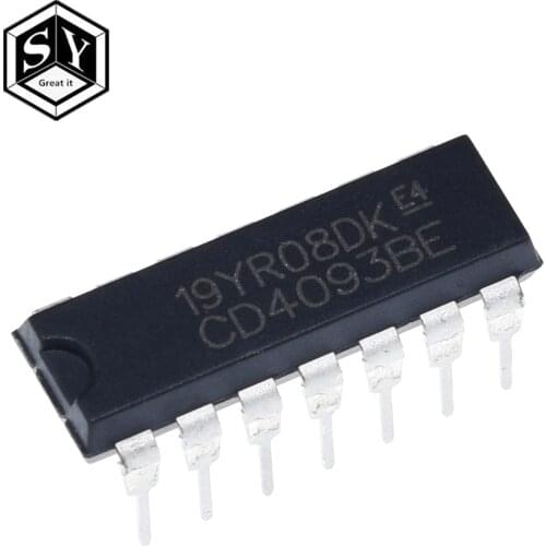 10PCS CD4093BE DIP14 CD4093 DIP 4093 DIP-14 4093BE new and original IC