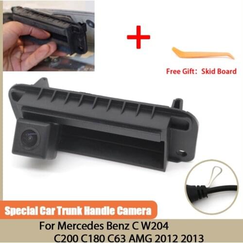 170 Degree Starlight Night Vision Vehicle Rear View Camera high quality For Mercedes Benz C W204 C200 C180 C63 AMG 2012 2013