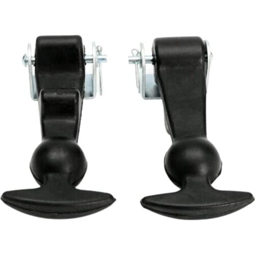 2pcs Bonnet Catch Strap Vehicle Engine Panel Trailer Rubber Hood Latch Fastener Hook T Type Truck Car Horsebox Flexible Door