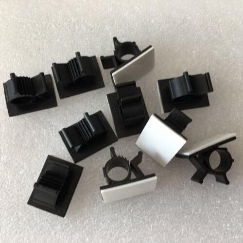 20pcs/pack YT439X Cable Clamp AP-0810 Wire Fixed Seat Stick Type Clamp Viscose Fixed Screw Holes Free Shipping Russia