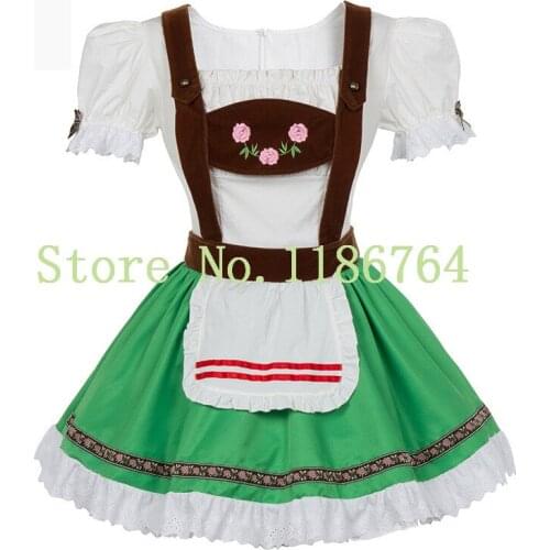 2021 Women Rushed Sexy Catsuit Halloween Carnival Adult Costume Oktoberfest Beer Girl Dress Plus Size 6xl