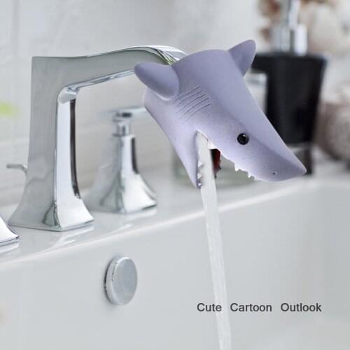 Behogar Kids Faucet Extender Cute Cartoon Animal Bathroom Sink Water Tap Faucet Extender for Toddlers Children Washing Hands