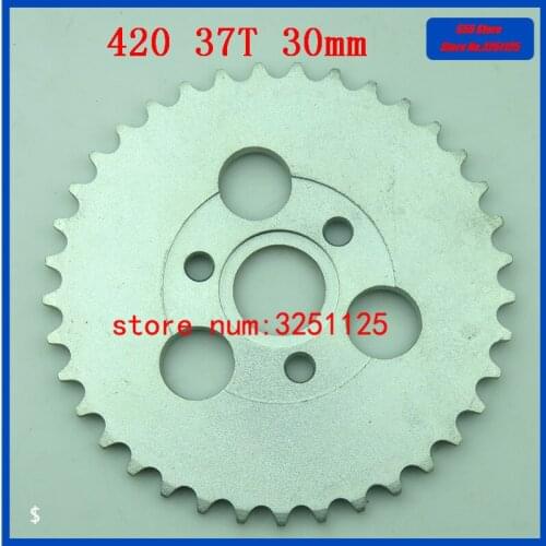 Free shipping Motorcycle Drive system 420 37T tooth 30mm rear chain sprockets for 420 chain dirt bike pit bike moto monkey bike
