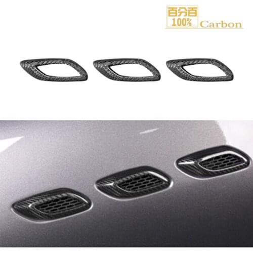 Real Carbon Fiber Side Air Vent Fender Cover Exterior Accessories for Maserati Levante 2016up