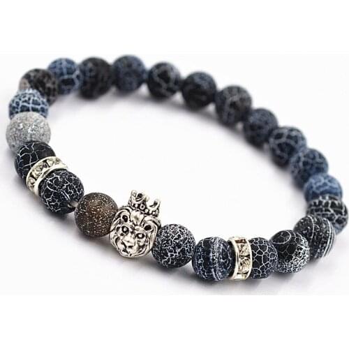 Bead Bracelet Buddha Bracelet Pulseiras Masculinas Natural Stone Lion Bracelets for Men