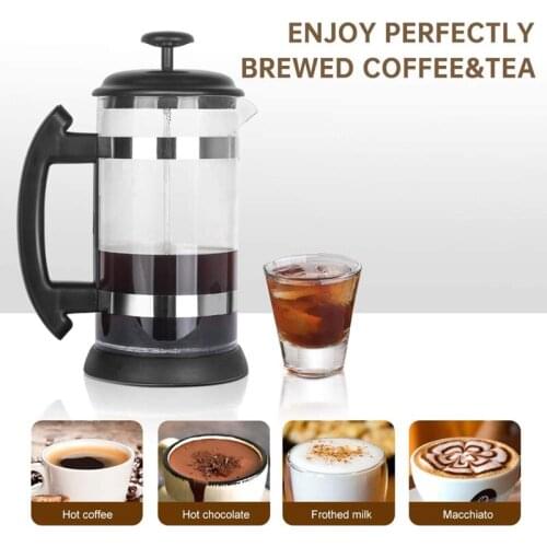 French Press Coffee Maker 34 Oz Coffee Presses Tea Makers with Borosilicate Glass Cold and Hot Brew Coffee 8 Cups