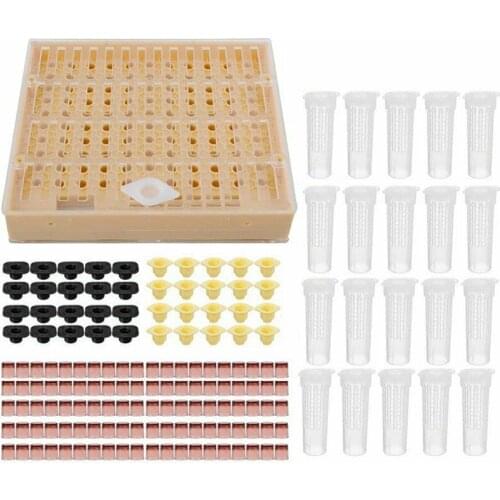 Hot Sale 171Pcs Beekeeping Supplies Set Complete Queen Rearing System Protective Kit Bee Catcher Cage Beekeeping Tool Equipment