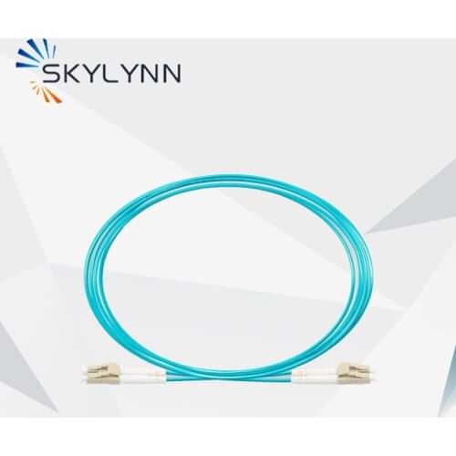 Hot Sale Dust-Free 3 Meter LC/UPC-LC/UPC Duplex 3.0mm 10G OM3 Fiber Optic Patch Cord, Aqua LSZH Fiber Optic Jumper Cable