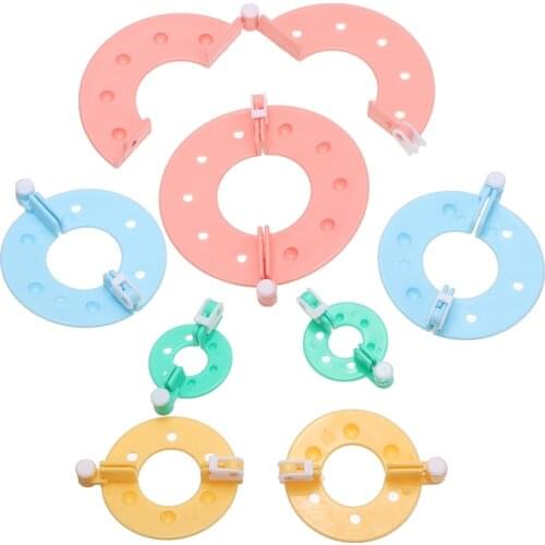 Pom Pom Maker Tool Fluff Ball Weaver Knitting Needle 4 Size Bobble Hat Kit Craft DIY Knitting Wool Tool For Children Adults