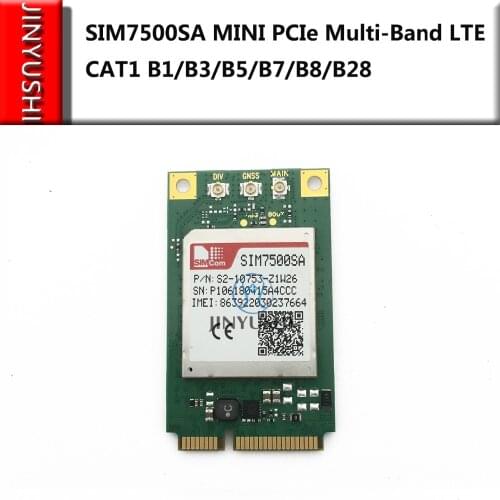 JINYUSHI for SIM7500SA MINI PCIe Multi-Band LTE 100% New&Original CAT1 up to 10Mbps FDD-LTE B1/B3/B5/B7/B8/B28