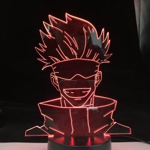 Anime Lamp Satoru Gojo Jujutsu Kaisen Led Night Light for Birthday Gift Jujutsu Kaisen Nightlight Satoru Gojo Lamp Drop Shipping