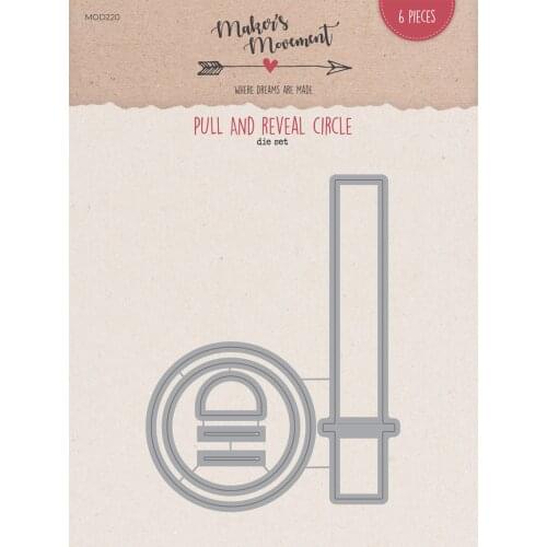 AliliArts Metal Cutting Dies Pull & Reveal circles diy Scrapbooking Photo Album Decorative Embossing PaperCard Crafts Die 2020