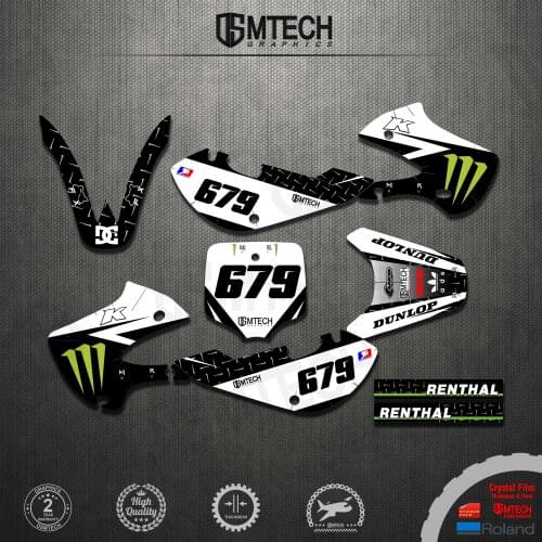DSMTECH Stickers Graphics Decals Kits For Kawasaki KX65 KX 65 2000 2001 2002 2003 2004 2005 2006 2007 2008 2009 -2017 2018-2020