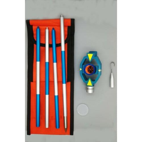 New Blue Prism +17.5mm With 4 Poles For Total Station