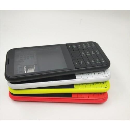 New Full Phone Housing Cover Case+English Or Russian Or Hebrew Keypad For Nokia 225 Asha N225